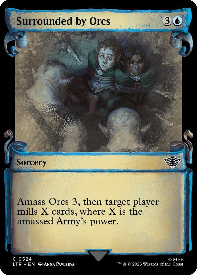 Surrounded by Orcs 524 (Universes Beyond: The Lord of the Rings: Tales of Middle-earth)  - Showcase Scroll Foil | Good Games Adelaide SA