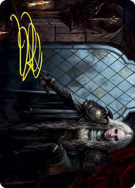Thalia, Guardian of Thraben Art Card (Gold-Stamped Signature) [Innistrad: Crimson Vow Art Series] | Good Games Adelaide SA