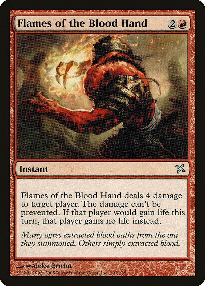 Flames of the Blood Hand 101 (Betrayers of Kamigawa)  - Foil | Good Games Adelaide SA