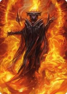 Sauron the Dark Lord Art Card 21 (Art Series: Universes Beyond: The Lord of the Rings: Tales of Middle-earth)  | Good Games Adelaide SA