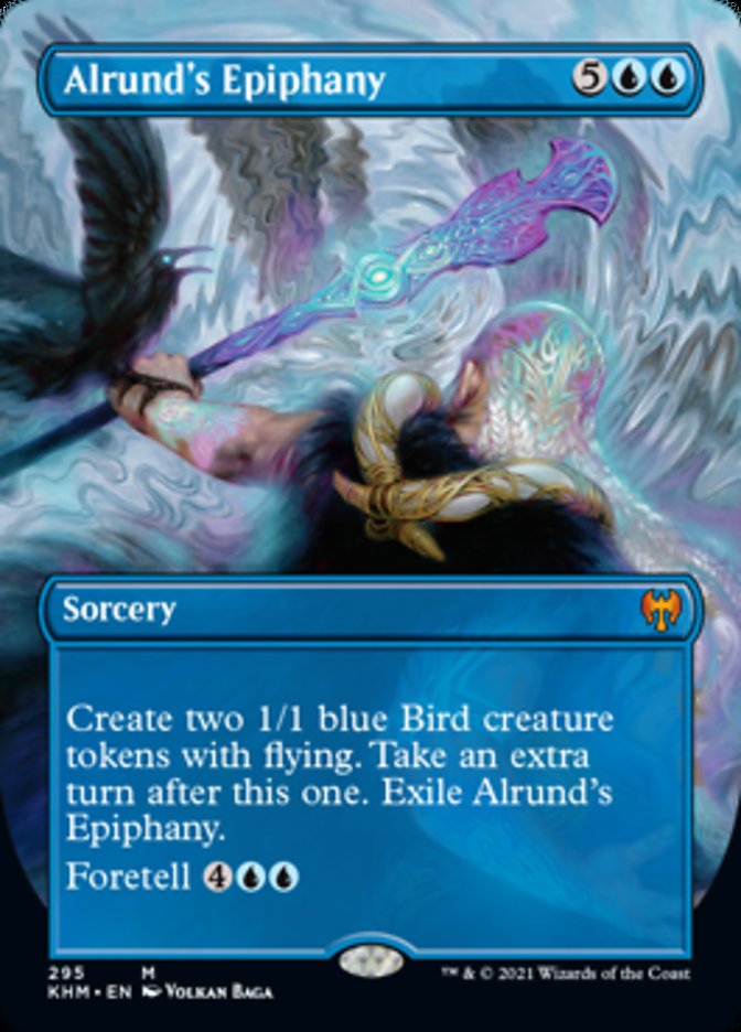 Alrund's Epiphany (Borderless Alternate Art) [Kaldheim] | Good Games Adelaide SA