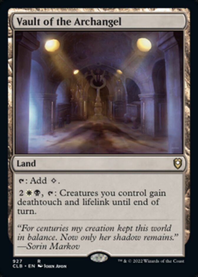 Vault of the Archangel [Commander Legends: Battle for Baldur's Gate] | Good Games Adelaide SA