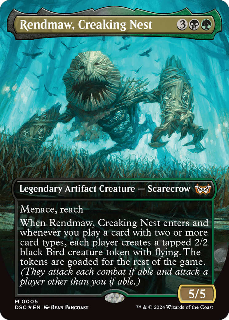 Rendmaw, Creaking Nest (Borderless) [Duskmourn: House of Horror Commander] | Good Games Adelaide SA