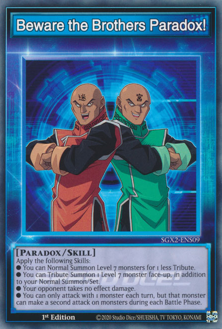 Beware the Brothers Paradox! [SGX2-ENS09] Common | Good Games Adelaide SA