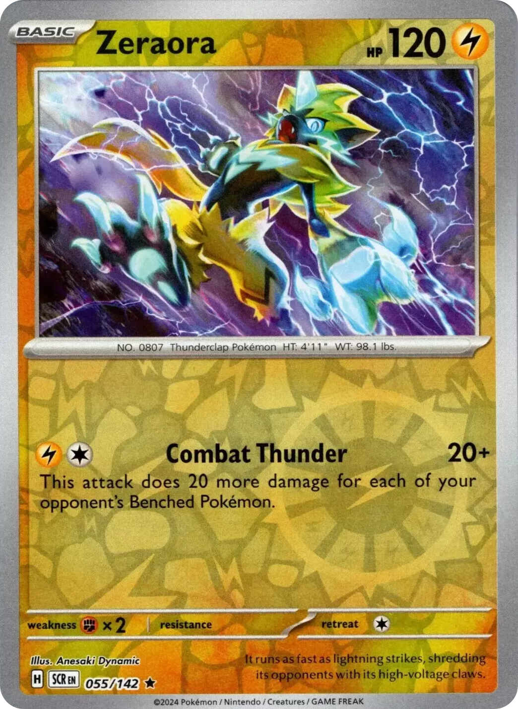 Zeraora (055/142) [Scarlet & Violet: Stellar Crown] | Good Games Adelaide SA