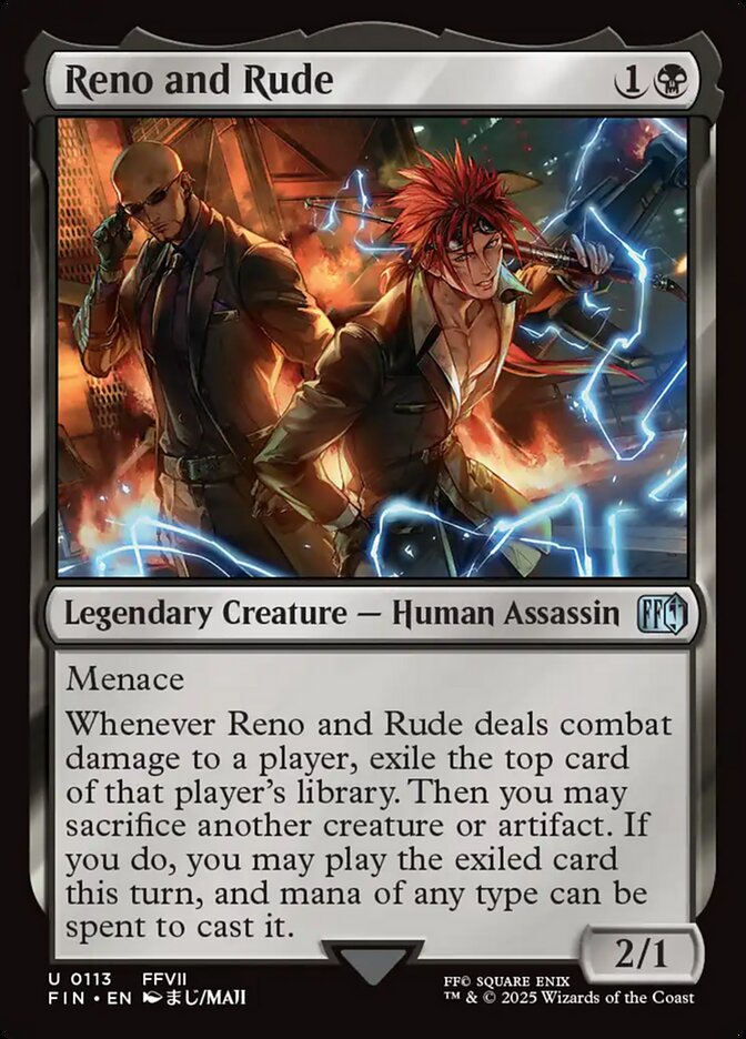Reno and Rude 113 (FINAL FANTASY)  - Foil | Good Games Adelaide SA