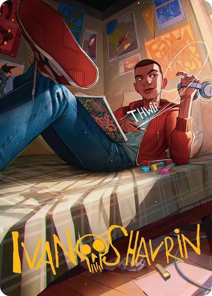Miles Morales Art Card Gold Stamped Signature 35 (Art Series: Marvel's Spider-Man)  | Good Games Adelaide SA