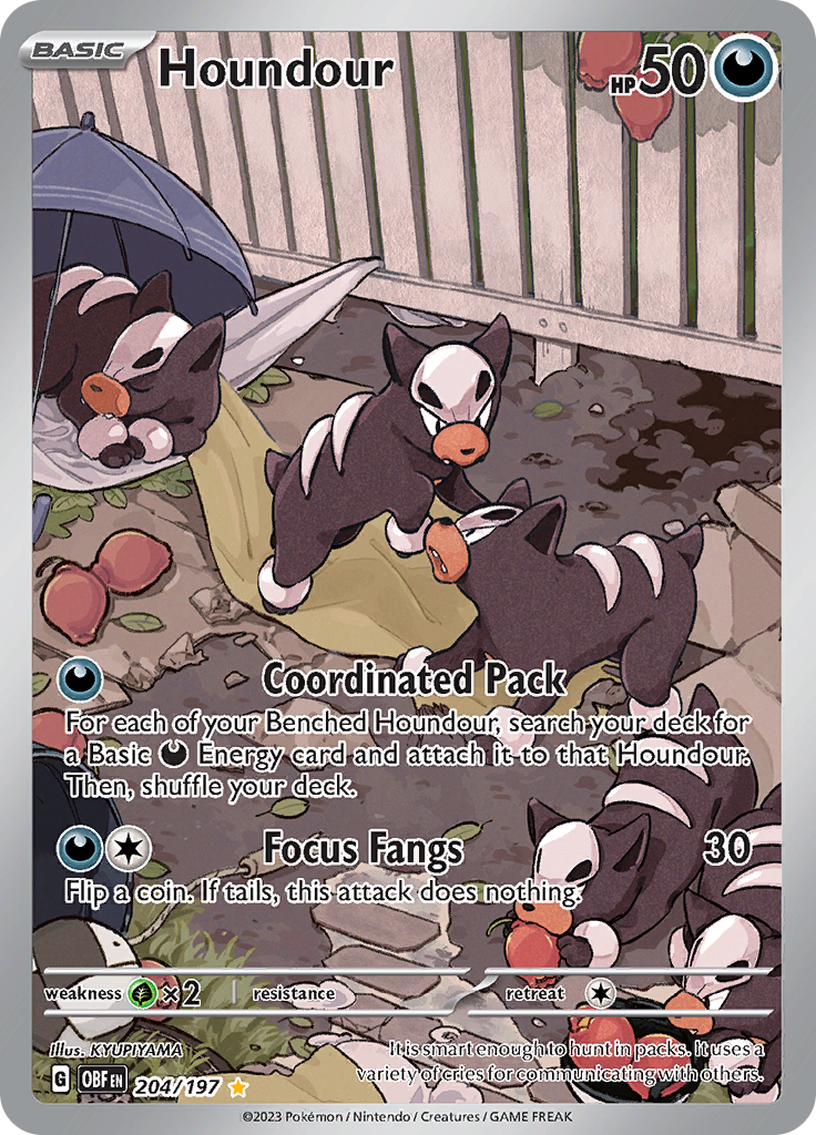 Houndour (204/197) [Scarlet & Violet: Obsidian Flames] | Good Games Adelaide SA