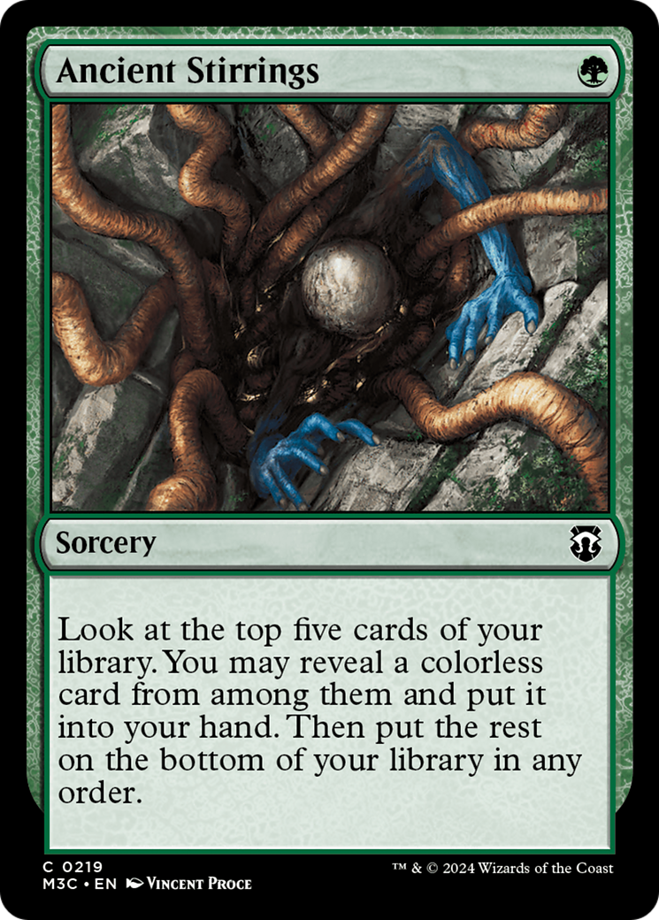 Ancient Stirrings (Ripple Foil) [Modern Horizons 3 Commander] | Good Games Adelaide SA