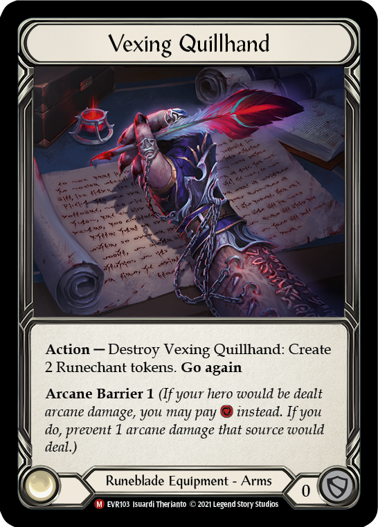 Vexing Quillhand [EVR103] (Everfest)  1st Edition Cold Foil | Good Games Adelaide SA