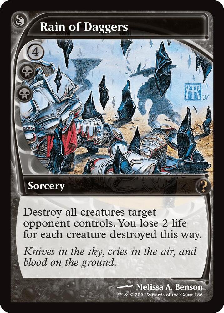 Rain of Daggers 186 (Mystery Booster 2)  - Foil | Good Games Adelaide SA
