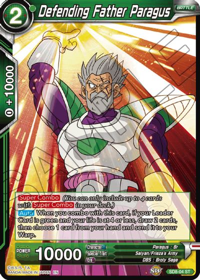 Defending Father Paragus (Reprint) (SD8-04) [Battle Evolution Booster] | Good Games Adelaide SA