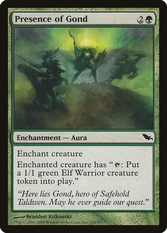 Presence of Gond 125 (Shadowmoor)  - Foil | Good Games Adelaide SA