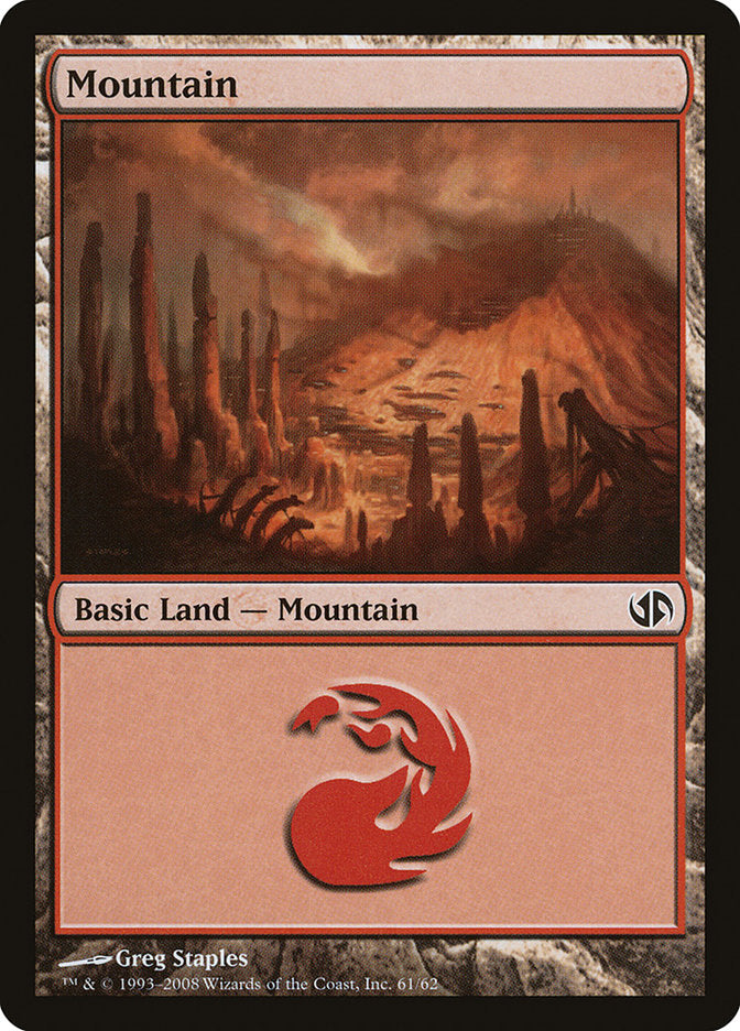 Mountain (61) [Duel Decks: Jace vs. Chandra] | Good Games Adelaide SA