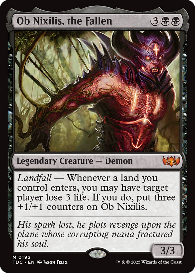Ob Nixilis, the Fallen [Tarkir: Dragonstorm Commander] | Good Games Adelaide SA
