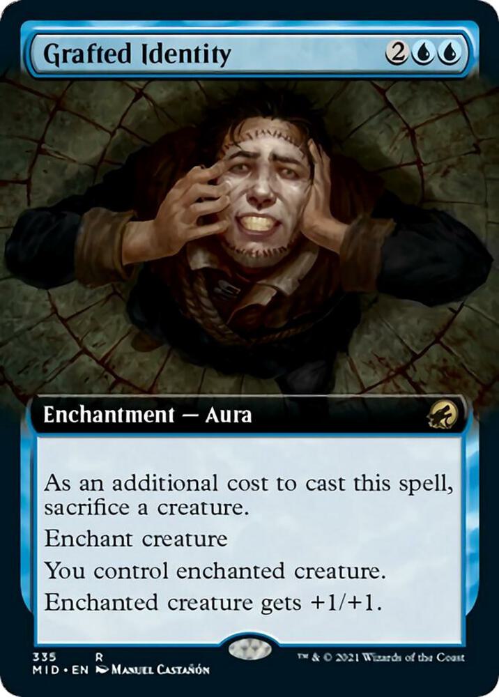 Grafted Identity Extended Art 335 (Innistrad: Midnight Hunt)  - Foil | Good Games Adelaide SA