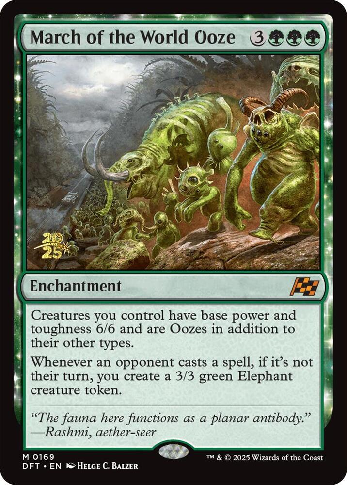 March of the World Ooze 169 (Prerelease Cards)  - Foil | Good Games Adelaide SA