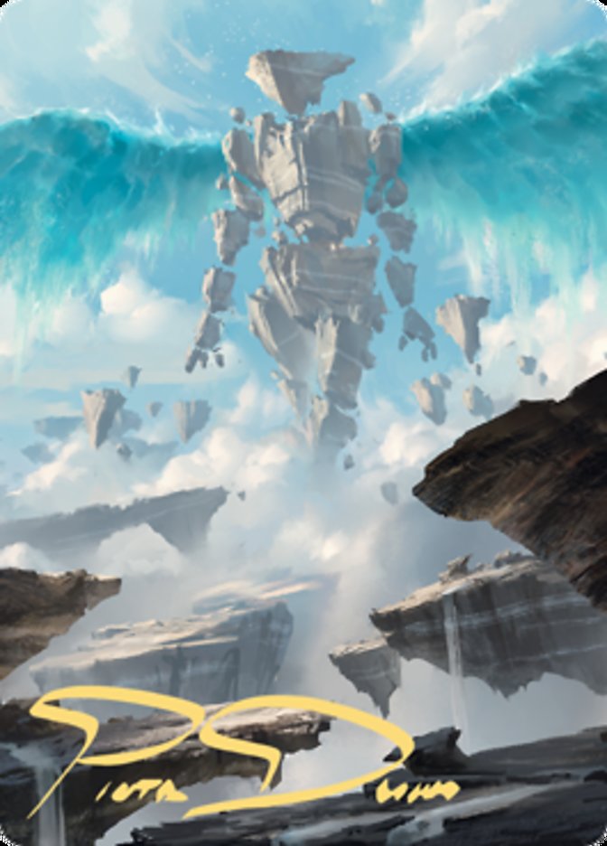 Celestial Colonnade Art Card (Gold-Stamped Signature) [Zendikar Rising Art Series] | Good Games Adelaide SA