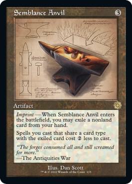 Semblance Anvil Schematic 115 (The Brothers' War: Retro Frame Artifacts)  | Good Games Adelaide SA