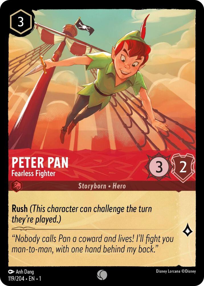 Peter Pan Fearless Fighter 119/204 (The First Chapter)  | Good Games Adelaide SA