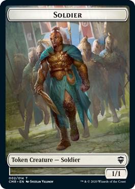 Soldier Thrull Double Sided Token 2 // 5 (Commander Legends)  - Foil | Good Games Adelaide SA
