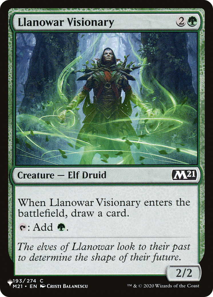 Llanowar Visionary [The List Reprints] | Good Games Adelaide SA