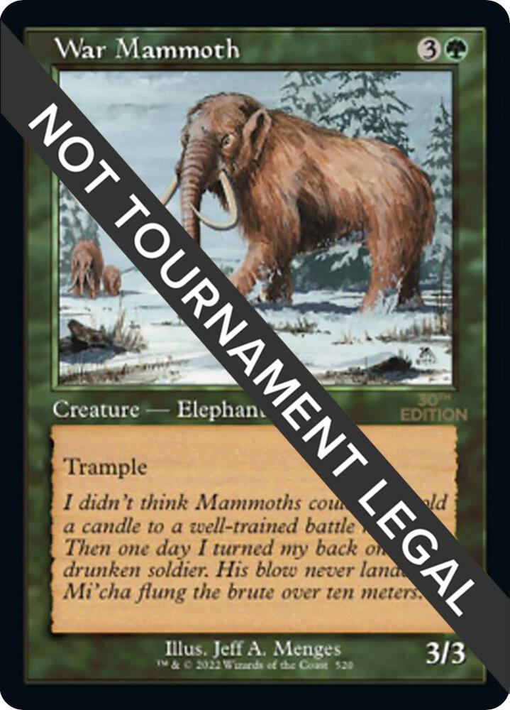 War Mammoth Retro Frame 520/594 (30th Anniversary Edition)  | Good Games Adelaide SA