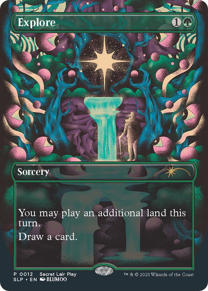 Explore 12 (Secret Lair Showdown)  - Borderless | Good Games Adelaide SA
