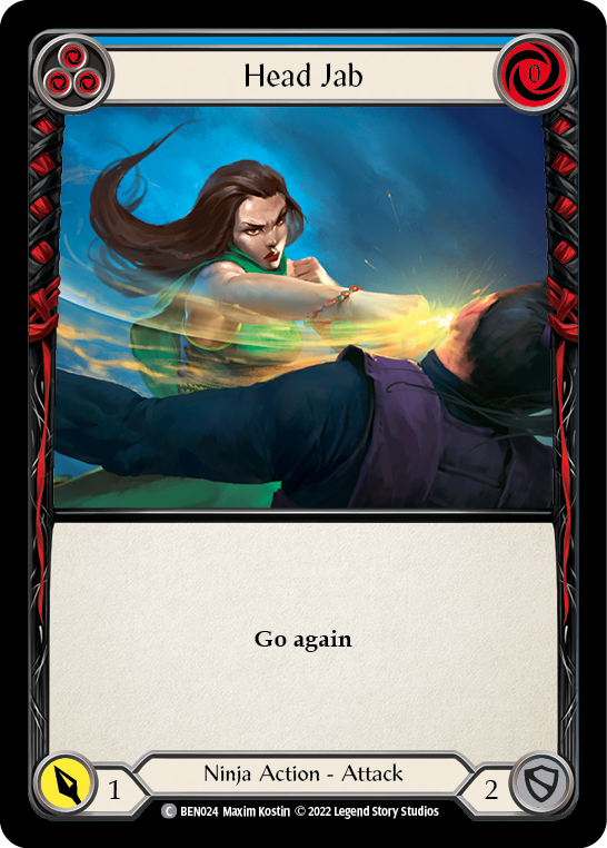 Head Jab (Blue) [BEN024] (Outsiders Benji Blitz Deck) | Good Games Adelaide SA