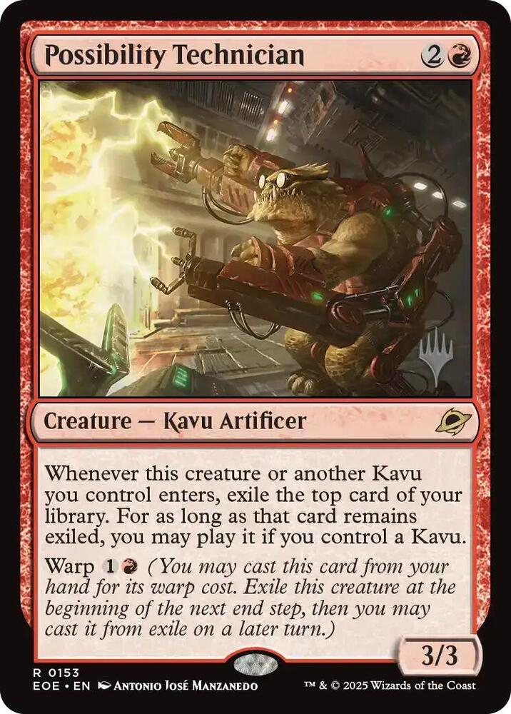 Possibility Technician 153 (Promo Pack: Edge of Eternities)  - Foil | Good Games Adelaide SA