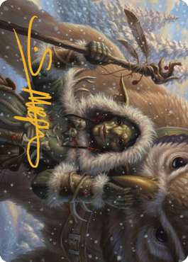 Owlbear Shepherd Art Card (Gold-Stamped Signature) [Commander Legends: Battle for Baldur's Gate Art Series] | Good Games Adelaide SA