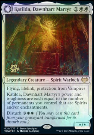 Katilda, Dawnhart Martyr // Katilda's Rising Dawn [Innistrad: Crimson Vow Prerelease Promos] | Good Games Adelaide SA