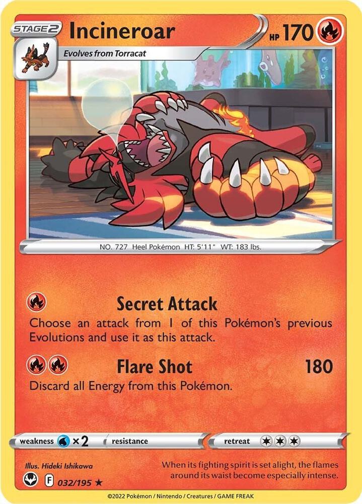 Incineroar 032/195 (SWSH12: Silver Tempest)  | Good Games Adelaide SA