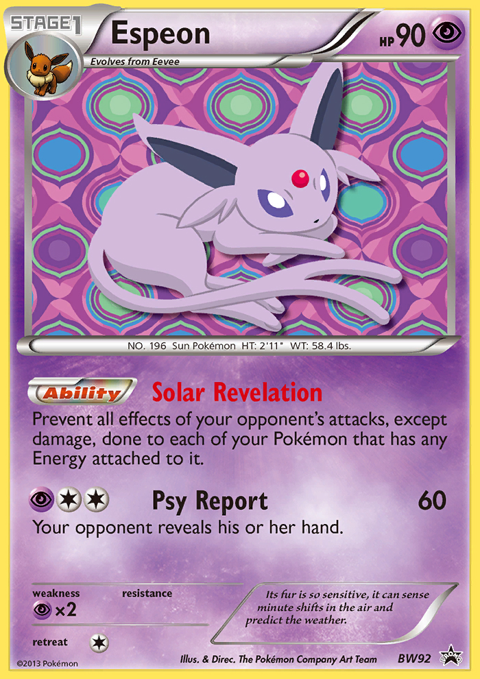 Espeon (BW92) [Black & White: Black Star Promos] | Good Games Adelaide SA
