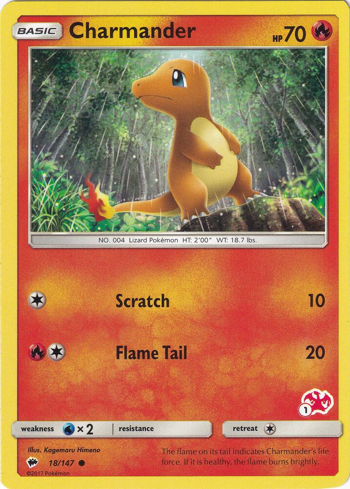 Charmander 18 147 1 Charizard Stamped 018/147 (Battle Academy)  | Good Games Adelaide SA