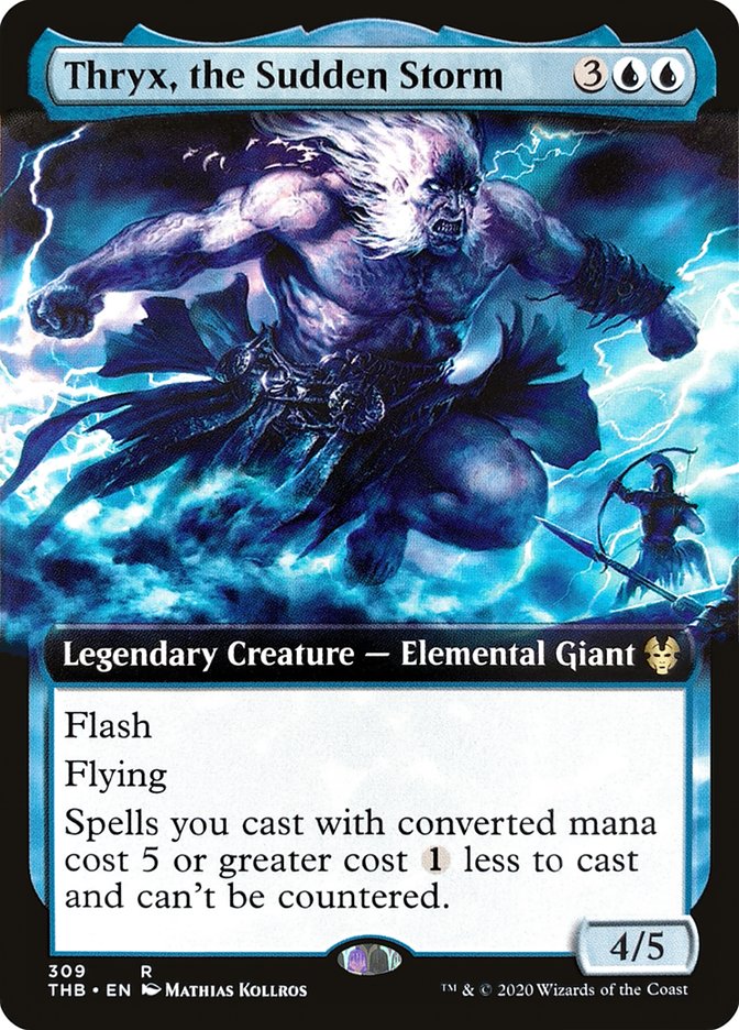 Thryx, the Sudden Storm (Extended Art) [Theros Beyond Death] | Good Games Adelaide SA