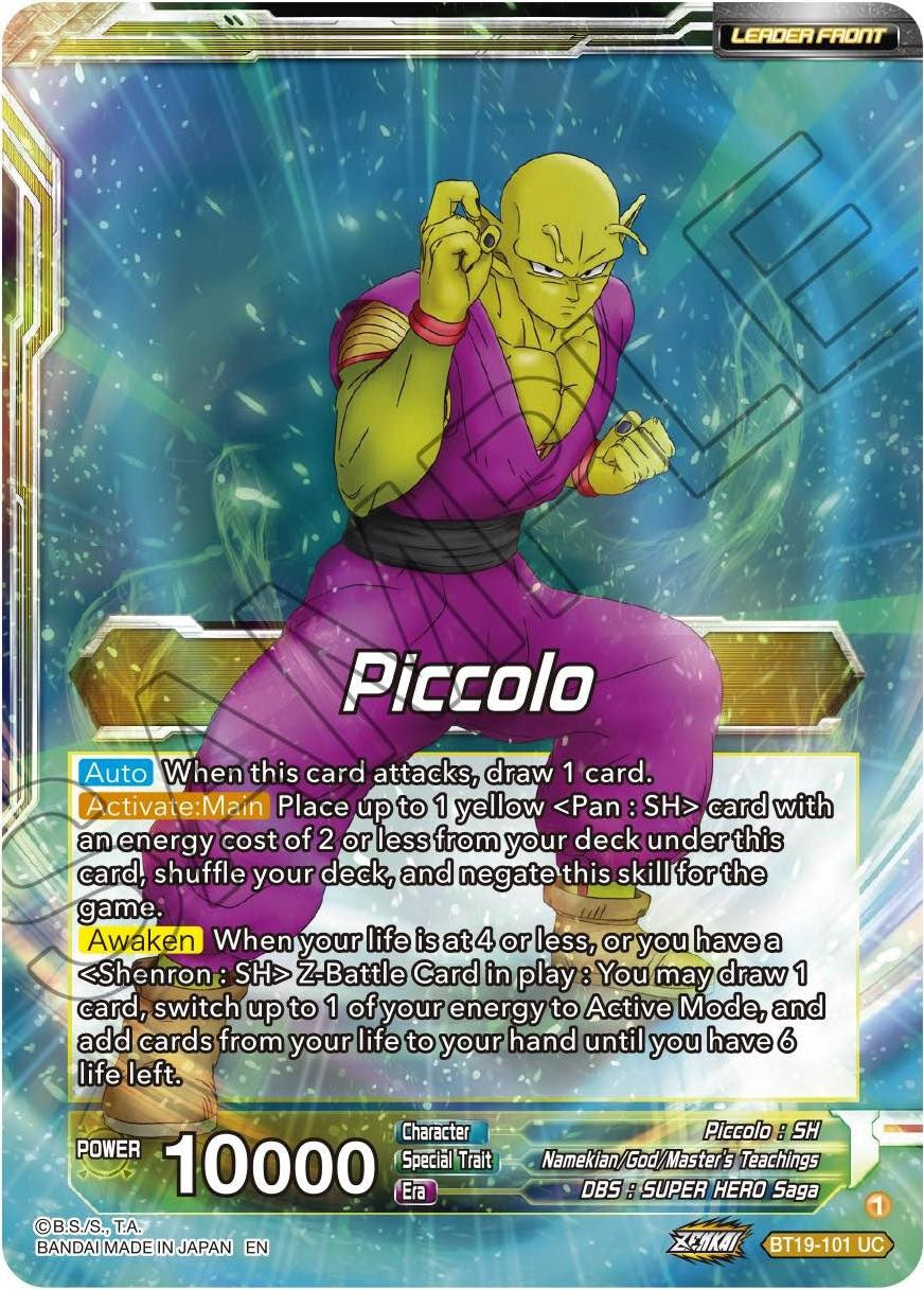Piccolo // Piccolo, Yet Unseen Power (BT19-101) [Fighter's Ambition] | Good Games Adelaide SA