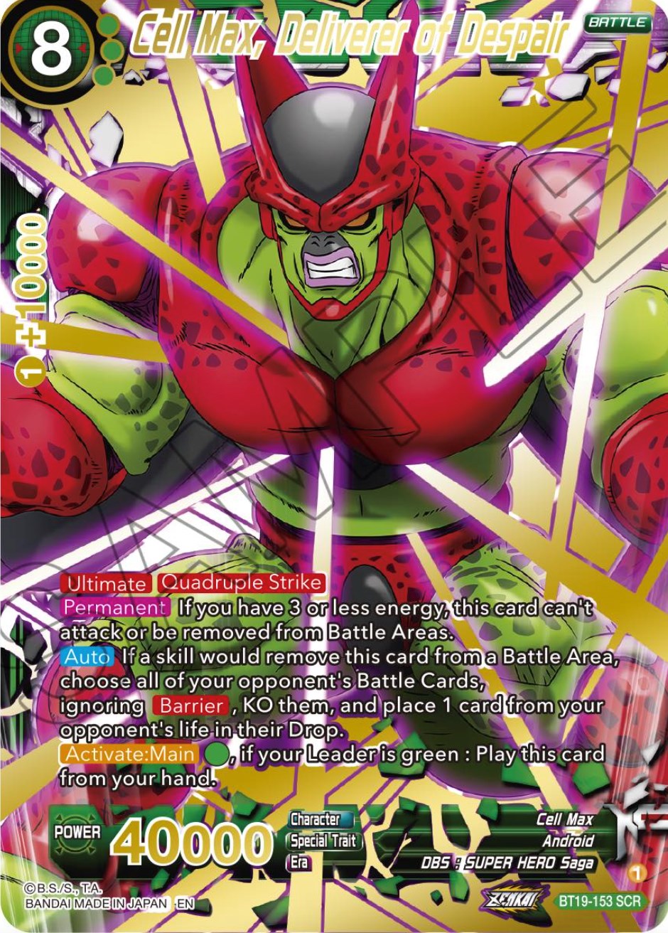 Cell Max, Deliverer of Despair (BT19-153) [Fighter's Ambition] | Good Games Adelaide SA