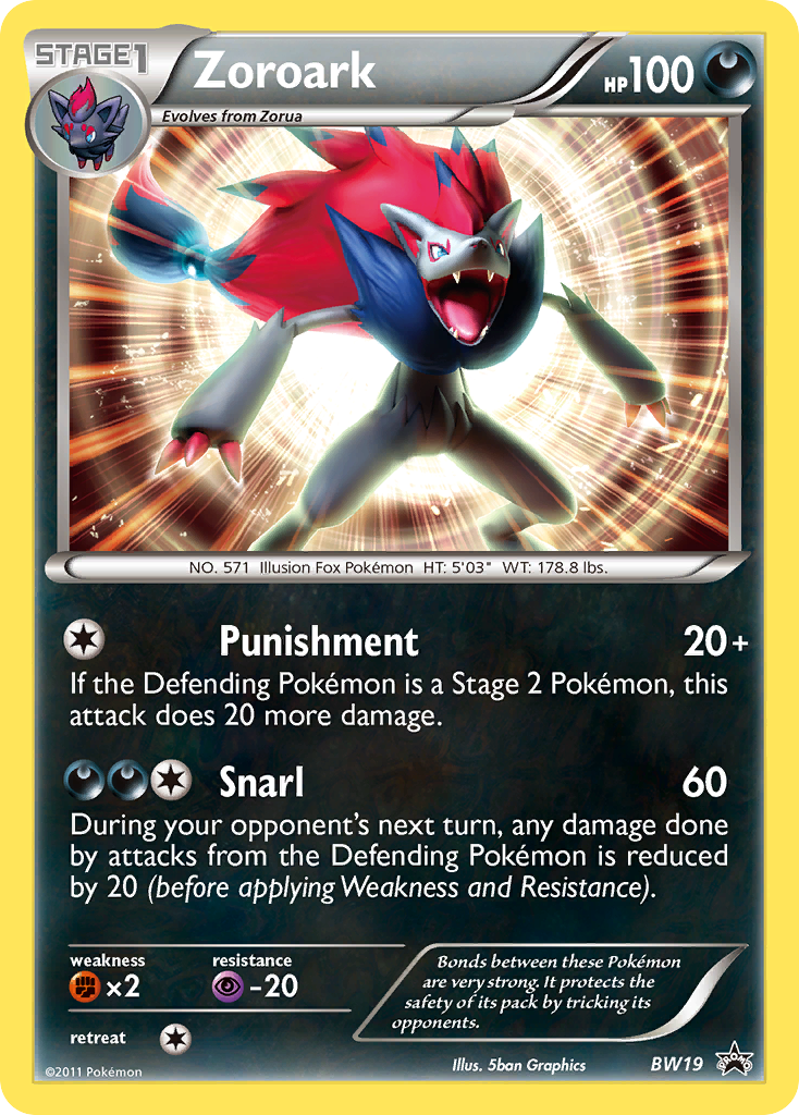 Zoroark (BW19) [Black & White: Black Star Promos] | Good Games Adelaide SA