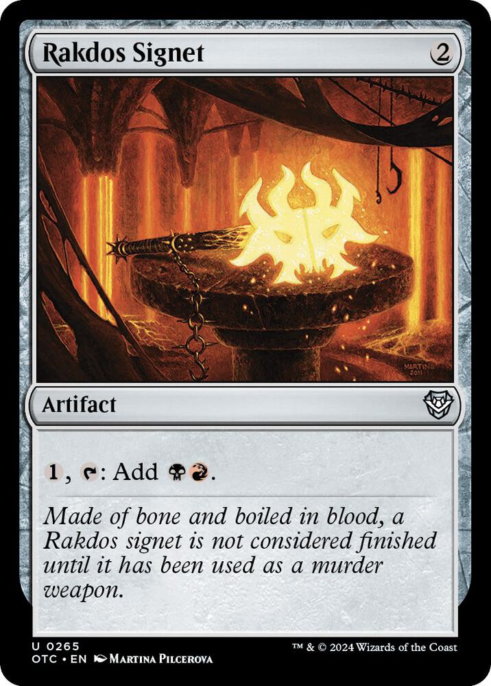 Rakdos Signet 265 (Commander: Outlaws of Thunder Junction)  | Good Games Adelaide SA