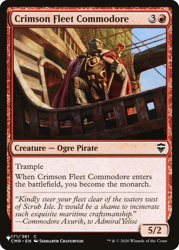 Crimson Fleet Commodore 171/361 (The List Reprints)  | Good Games Adelaide SA
