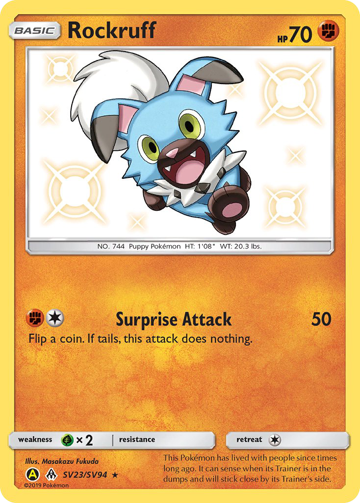 Rockruff (SV23/SV94) [Sun & Moon: Hidden Fates - Shiny Vault] | Good Games Adelaide SA