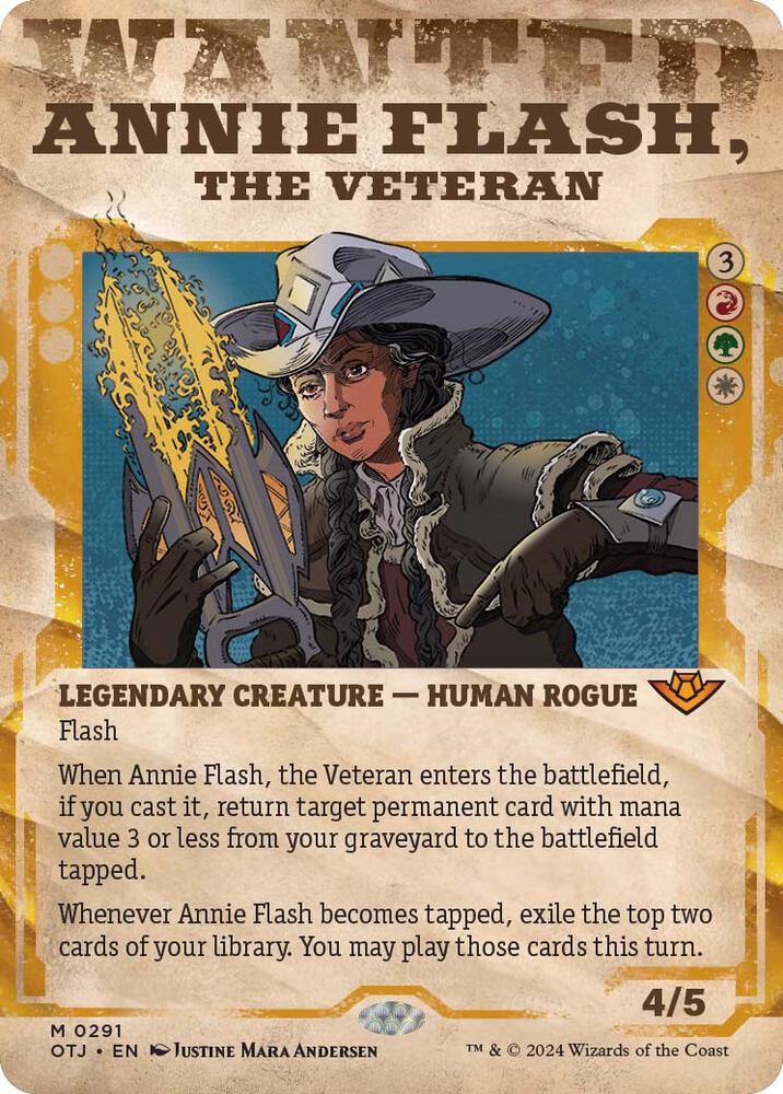 Annie Flash, the Veteran 291/286 (Outlaws of Thunder Junction)  - Showcase | Good Games Adelaide SA