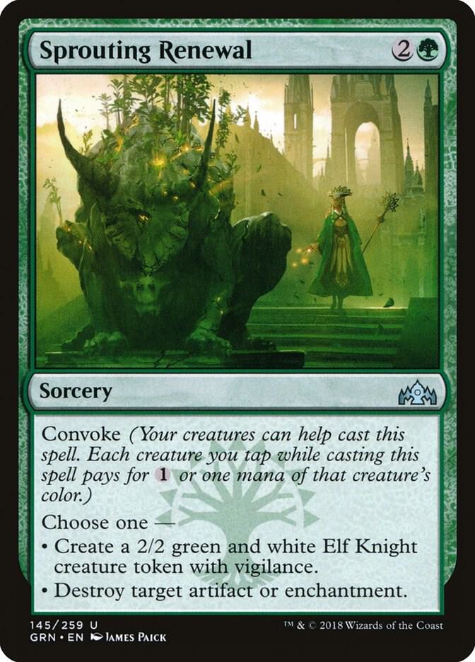 Sprouting Renewal 145 (Guilds of Ravnica)  - Foil | Good Games Adelaide SA