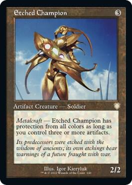 Etched Champion Retro Frame 140 (Commander: The Brothers' War)  | Good Games Adelaide SA