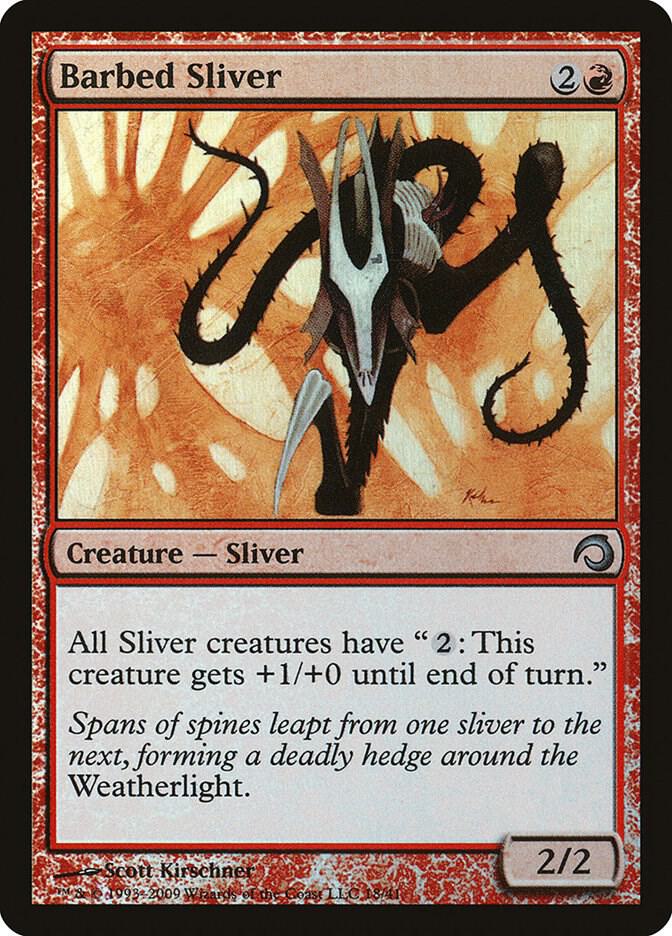 Barbed Sliver 18 (Premium Deck Series: Slivers)  - Foil | Good Games Adelaide SA