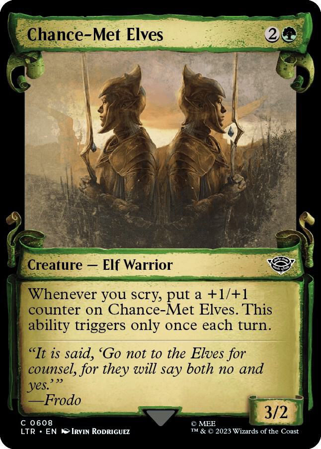 Chance-Met Elves 608 (Universes Beyond: The Lord of the Rings: Tales of Middle-earth)  - Showcase Scroll | Good Games Adelaide SA