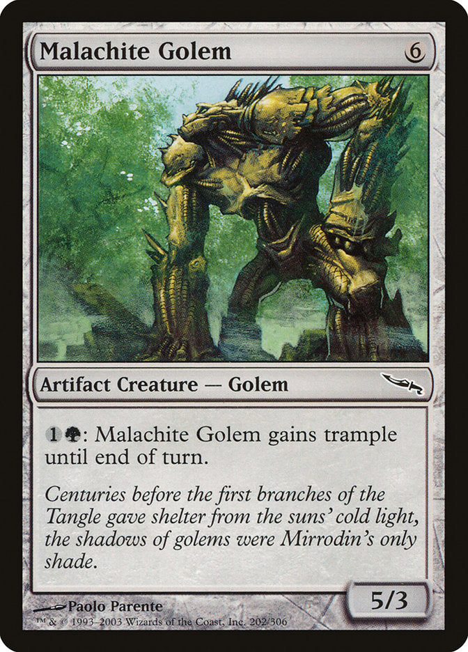 Malachite Golem [Mirrodin] | Good Games Adelaide SA
