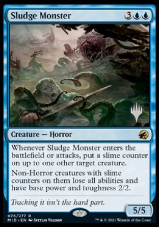 Sludge Monster (Promo Pack) [Innistrad: Midnight Hunt Promos] | Good Games Adelaide SA