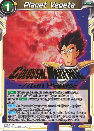 Planet Vegeta (Titan Player Stamped) (BT3-105) [Tournament Promotion Cards] | Good Games Adelaide SA